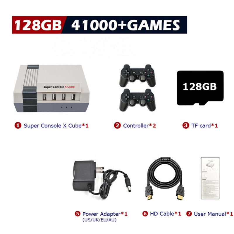 Classic Retro Gaming Console - 8-Bit Entertainment System with Built-in Games