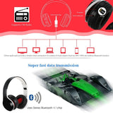 Professional Wireless Bluetooth Headphones - Premium Sports Foldable Design with Microphone
