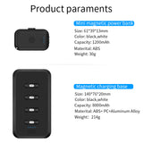 Premium Magnetic Wireless Power Bank - 12800mAh Portable Charger with LED Flashlight