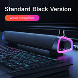 Premium 4D Bluetooth Computer Speaker Bar - Stereo Sound Subwoofer for MacBook & PC