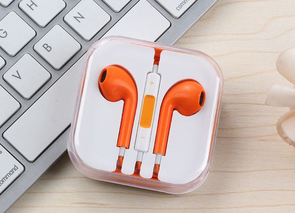 Premium In-Ear Wired Headphones with Microphone - 3.5mm Universal Earbuds