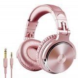 Professional Studio Headphones with Microphone - 50mm Drivers & 3.5mm/6.3mm Connectivity