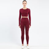 Premium Women's Long Sleeve Yoga Set - Performance Activewear