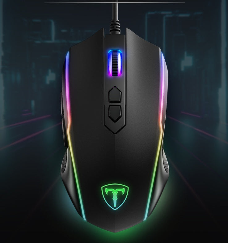Advanced 7200 DPI Optical Gaming Mouse with RGB Lighting & Macro Keys