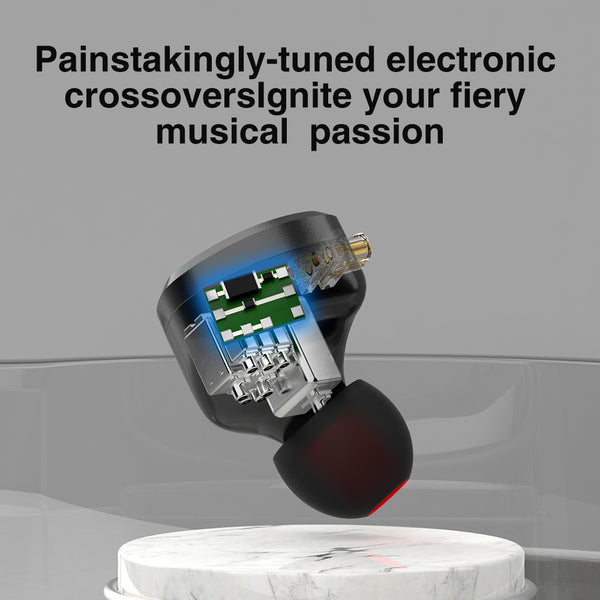 Professional Wired Earphones with Microphone - Moving Iron Driver Technology