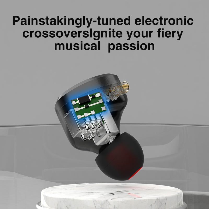 Professional Wired Earphones with Microphone - Moving Iron Driver Technology