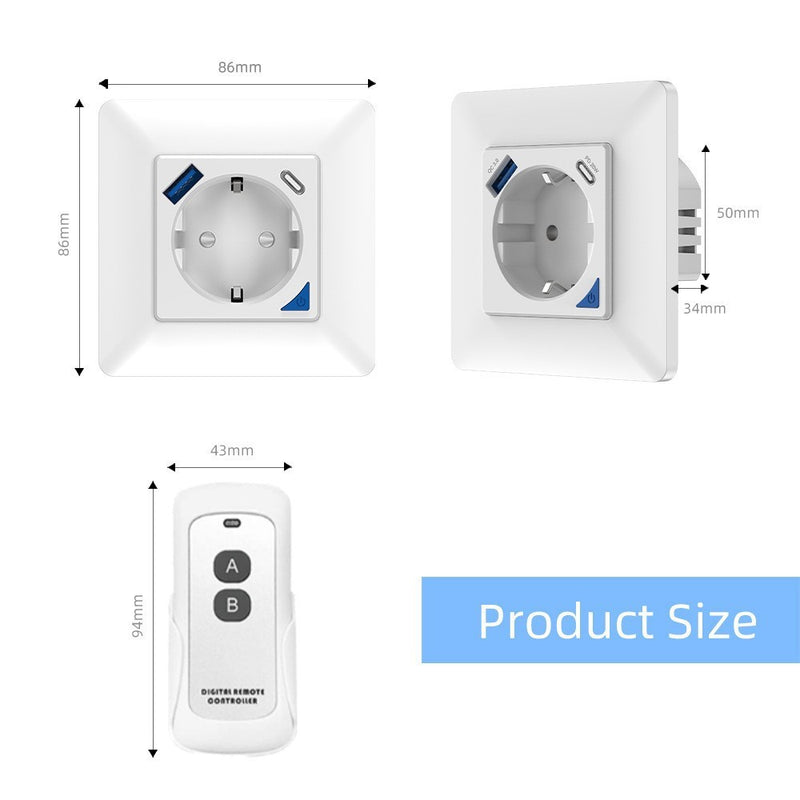 Wireless Mobile Phone Remote Control Socket