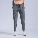 Women's High-Waist Joggers - Loose Fit Athletic Sweatpants with Ankle Ties