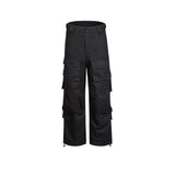 Tactical Multi-Pocket Wide Leg Cargo Pants for Men