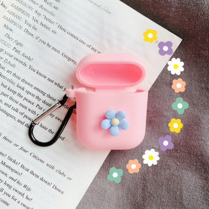 Adorable Daisy AirPods Case - Cute Floral Protective Cover for Apple AirPods