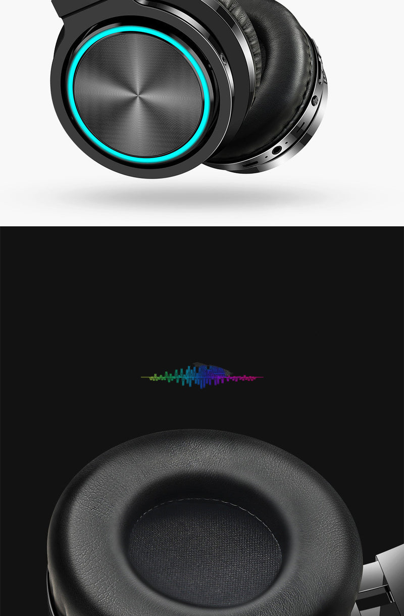 Wireless Bluetooth Headset B12 - Foldable Over-Ear Headphones with 10m Range