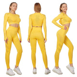 Premium Women's Long Sleeve Yoga Set - Performance Activewear