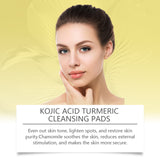 Jaysuing Kojic Acid Turmeric Exfoliating Cleansing Pad Gently Cleanses The Skin And Exfoliates The Skin, Gently Purifying And Soothing The Skin