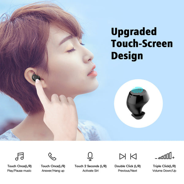 Wireless Bluetooth 5.0 Stereo Earbuds - Premium Sound Quality