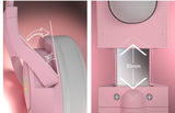 Kawaii Pink ECG Gaming Earphones - Stylish Wired Headset for Girl Gamers