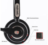 Professional Bluetooth Headset with Noise Canceling Microphone for Truck Drivers & Office Workers