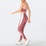 Premium Women's Athletic Two-Piece Gym Set - Pale Blue