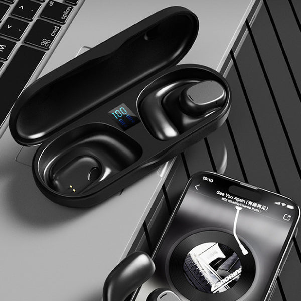 Wireless Bluetooth Earbuds with Digital Display - 12H Battery Life & Noise Cancellation