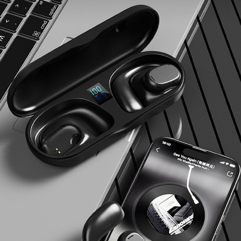 Wireless Bluetooth Earbuds with Digital Display - 12H Battery Life & Noise Cancellation