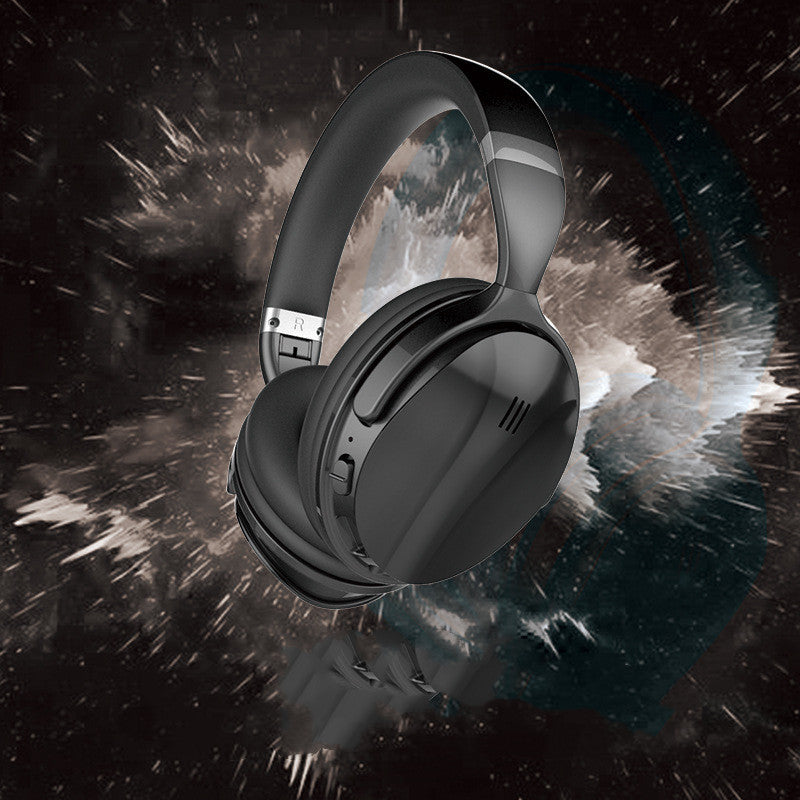 Wireless Bluetooth 5.0 Noise-Cancelling Over-Ear Headset with Microphone