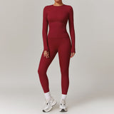 Women's Premium Brushed Yoga Set - Quick-Dry Fitness Tracksuit