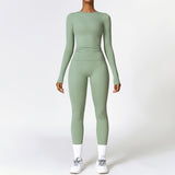 Women's Premium Brushed Yoga Set - Quick-Dry Fitness Tracksuit