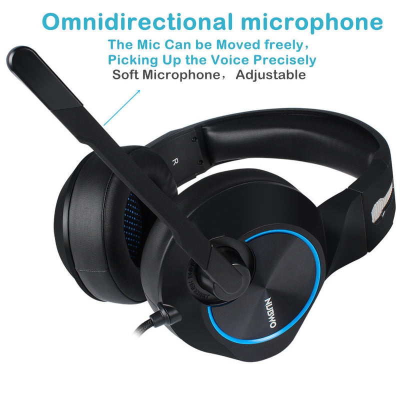 NUBWO N11 Professional Gaming Headset - USB Wired with Microphone