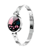 Elegant Rose Gold Smart Watch - Waterproof Fitness Tracker with Heart Rate Monitor for Active Women