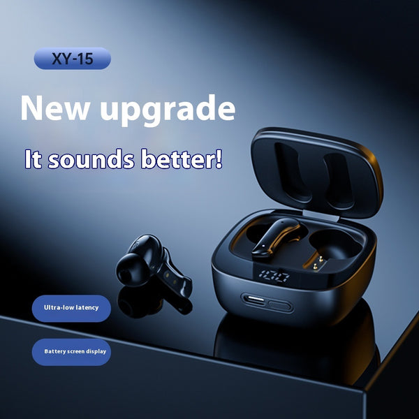 Advanced Wireless Bluetooth Headset XY16 - ANC ENC Noise Reduction with Dual Camera & Digital Display