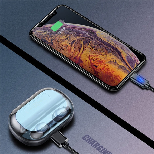 Wireless Bluetooth Earbuds with 2400mAh Charging Case - Premium Sound Quality