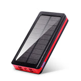 30,000mAh Solar Power Bank - Portable Wireless Charger with LED Display