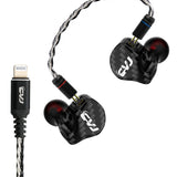 Lightning Interface Ring Iron HiFi In-Ear Headphones - Professional Audio Experience