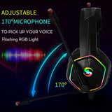 Professional RGB Gaming Headset with 7.1 Surround Sound - Black
