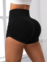 Premium High-Waisted Scrunch Butt Lifting Workout Shorts - Seamless Yoga & Gym Biker Shorts for Women
