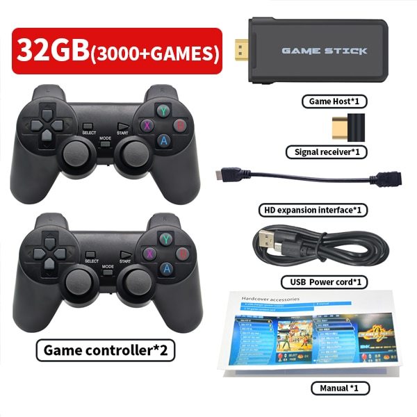 Ultimate Retro Gaming Console - 3000+ Classic Games with Wireless Controllers