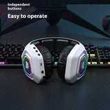 RGB Gaming Headset - Wireless Bluetooth 2.4G with Low Latency & Charging Case