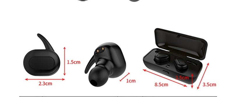 Premium X26 Wireless Bluetooth 4.2 Earbuds - Sports Waterproof TWS Headphones with Microphone
