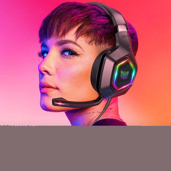 Professional Gaming Headset with Microphone - Wired Over-Ear Headphones