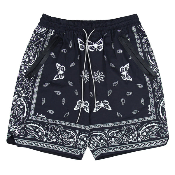 Men's Casual Loose Fit Cropped Pants - Comfortable Mid-Waist Sports Shorts