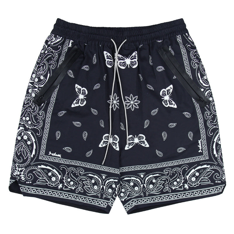Men's Casual Loose Fit Cropped Pants - Comfortable Mid-Waist Sports Shorts