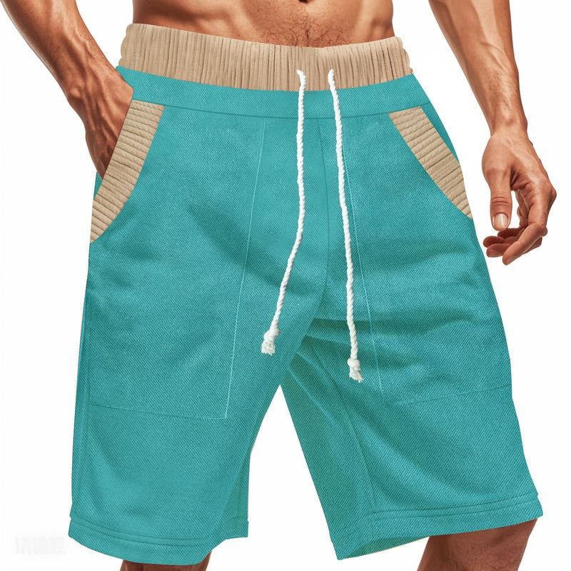 Comfortable Men's Casual Shorts - Heavy Looped Pile Summer Shorts