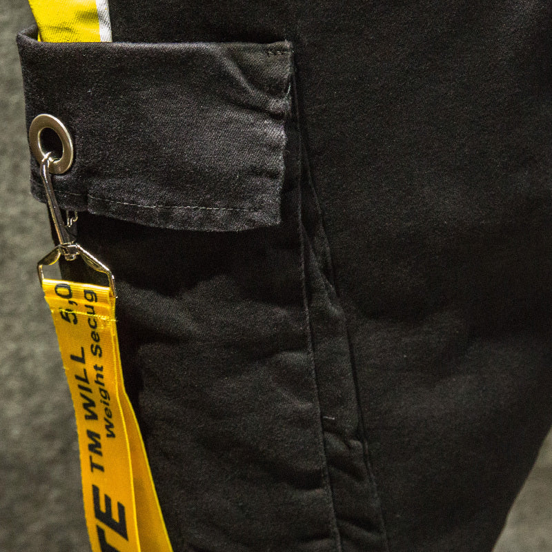 Professional Multi-Pocket Cargo Jeans - Tactical Workwear for Men Size 29
