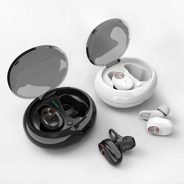 Premium Wireless Bluetooth 5.0 Earbuds - IPX5 Waterproof with Charging Case
