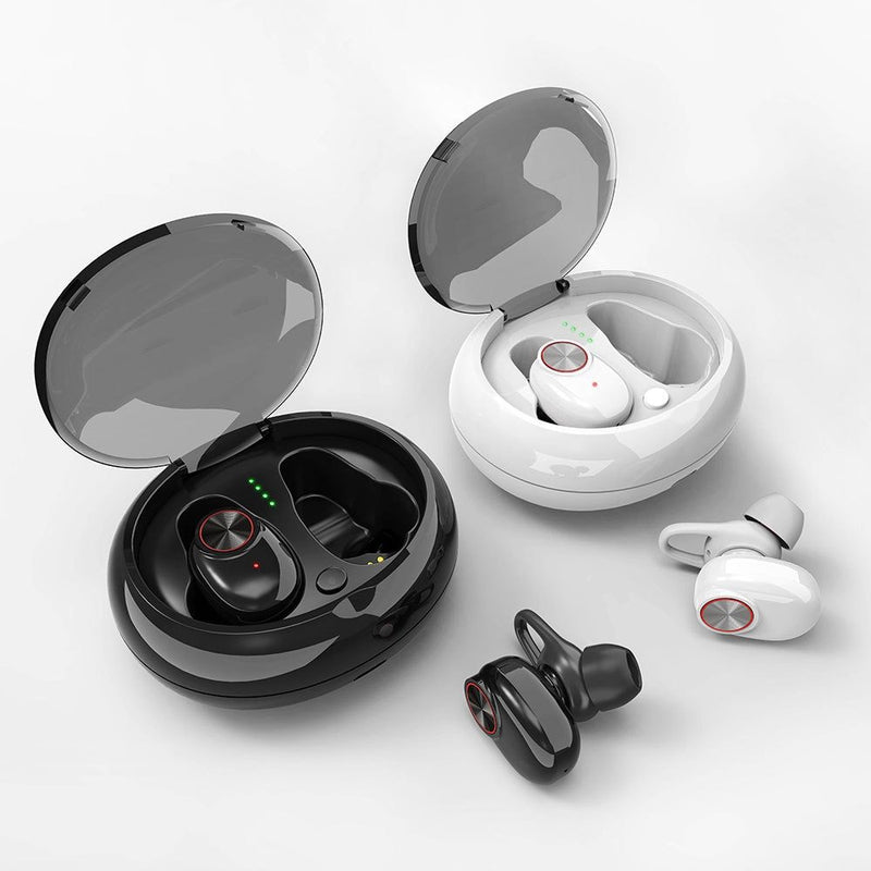 Premium Wireless Bluetooth 5.0 Earbuds - IPX5 Waterproof with Charging Case