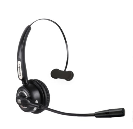 Professional Bluetooth Headset with Noise Canceling Microphone for Truck Drivers & Office Workers