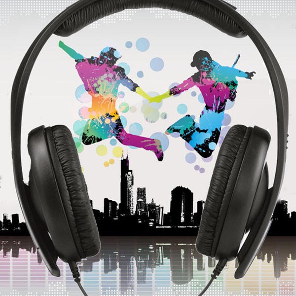 Professional HD202II Stereo Headphones - Wired Computer Gaming Headset with 40mm Drivers
