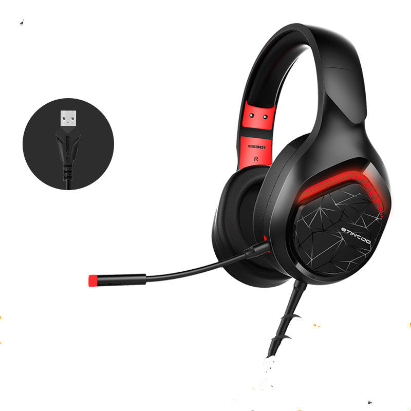 Professional Gaming Headset GS301 - Wired Computer Headphones with Microphone