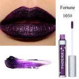 Rouge à lèvres liquide hydratant couleur bonbon, imperméable et pailleté, maquillage longue tenue