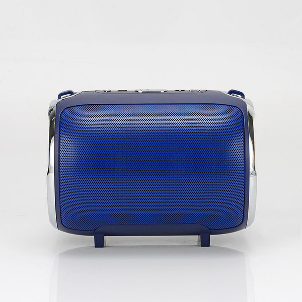 Wireless Bluetooth Subwoofer Speaker - Portable Metal Sound System with Card Reader & Radio