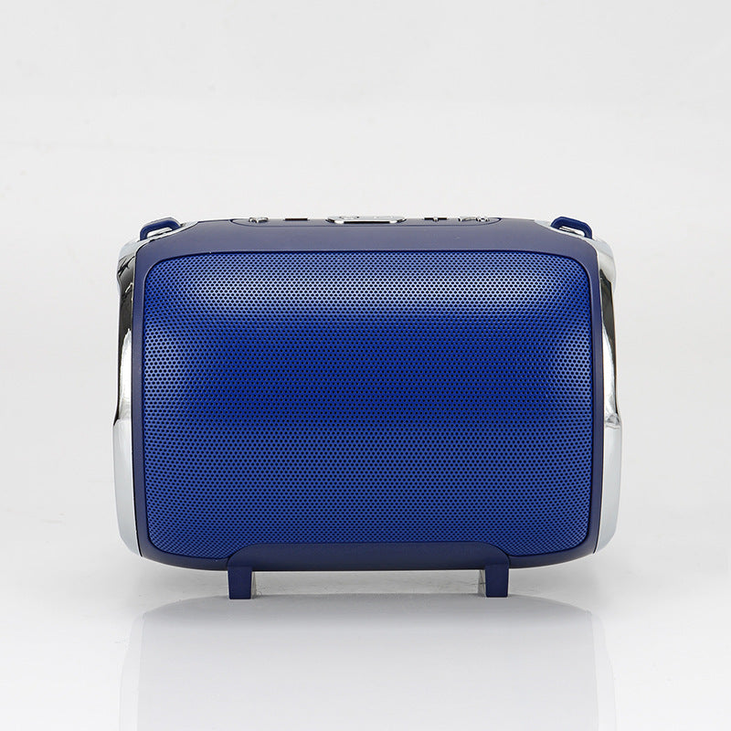 Wireless Bluetooth Subwoofer Speaker - Portable Metal Sound System with Card Reader & Radio
